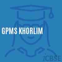 Gpms Khorlim Middle School Logo