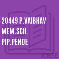 20449 P.Vaibhav Mem.Sch. Pip.Pende Middle School Logo