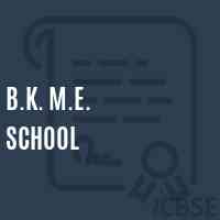 B.K. M.E. School Logo