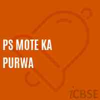 Ps Mote Ka Purwa Primary School Logo