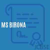 Ms Birona Middle School Logo