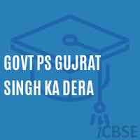 Govt Ps Gujrat Singh Ka Dera Primary School Logo
