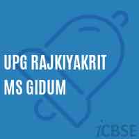Upg Rajkiyakrit Ms Gidum Middle School Logo