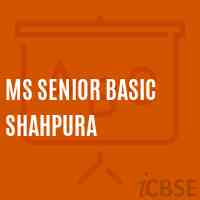 Ms Senior Basic Shahpura Middle School Logo