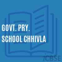 Govt. Pry. School Chhivla Logo