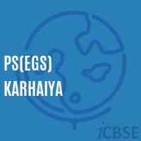 Ps(Egs) Karhaiya Primary School Logo