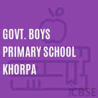 Govt. Boys Primary School Khorpa Logo