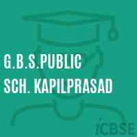 G.B.S.Public Sch. Kapilprasad Middle School Logo