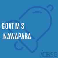 Govt M S .Nawapara Middle School Logo