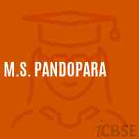M.S. Pandopara Middle School Logo