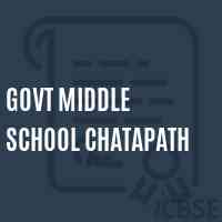 Govt Middle School Chatapath Logo