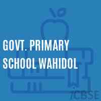 Govt. Primary School Wahidol Logo