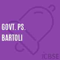 Govt. Ps. Bartoli Primary School Logo