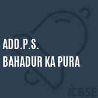 Add.P.S. Bahadur Ka Pura Primary School Logo