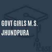 Govt Girls M.S. Jhundpura Middle School Logo
