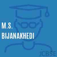 M.S. Bijanakhedi Middle School Logo