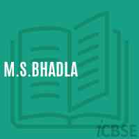 M.S.Bhadla Middle School Logo