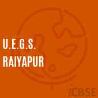 U.E.G.S. Raiyapur Primary School Logo