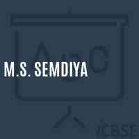 M.S. Semdiya Middle School Logo