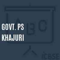 Govt. Ps Khajuri Primary School Logo
