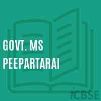 Govt. Ms Peepartarai High School Logo