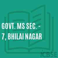 Govt. Ms Sec. - 7, Bhilai Nagar Middle School Logo
