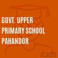 Govt. Upper Primary School Pahandor Logo