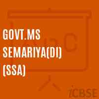 Govt.Ms Semariya(Di) (Ssa) Middle School Logo