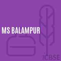 Ms Balampur Middle School Logo