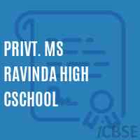 Privt. MS RAVINDA HIGH CSCHOOL Logo