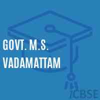 Govt. M.S. Vadamattam Middle School Logo