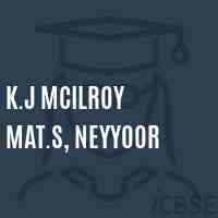 K.J Mcilroy Mat.S, Neyyoor Middle School Logo