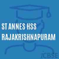 St Annes Hss Rajakrishnapuram High School Logo
