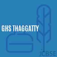 Ghs Thaggatty Secondary School Logo