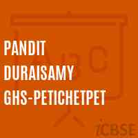 Pandit Duraisamy Ghs-Petichetpet Secondary School Logo