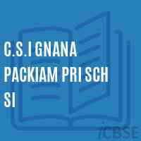 C.S.I Gnana Packiam Pri Sch Si Primary School Logo