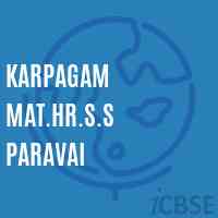 KARPAGAM MAT.Hr.S.S PARAVAI Senior Secondary School Logo