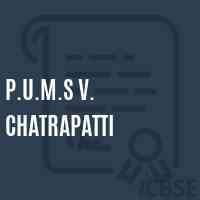 P.U.M.S V. Chatrapatti Middle School Logo