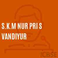 S.K.M Nur Pri S Vandiyur School Logo