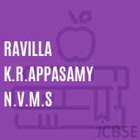 Ravilla K.R.Appasamy N.V.M.S Senior Secondary School Logo