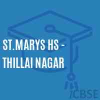 St.Marys Hs - Thillai Nagar Secondary School Logo