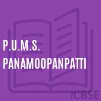 P.U.M.S. Panamoopanpatti Middle School Logo