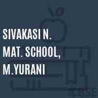 Sivakasi N. Mat. School, M.Yurani Logo