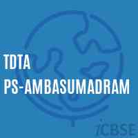 Tdta Ps-Ambasumadram Primary School Logo
