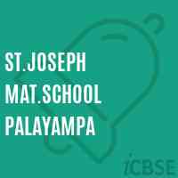 St.Joseph Mat.School Palayampa Logo