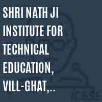 Shri Nath Ji Institute For Technical Education, Vill-Ghat, Delhi- Roorkee Bypass, Meerut Logo