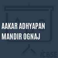 Aakar Adhyapan Mandir Ognaj College Logo