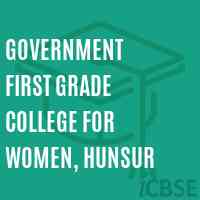 Government First Grade College For Women, Hunsur Logo