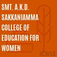 Smt. A.K.D. Sakkaniamma College of Education for Women Logo