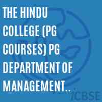 The Hindu College (Pg Courses) Pg Department of Management Studies,Machilipatnam Logo